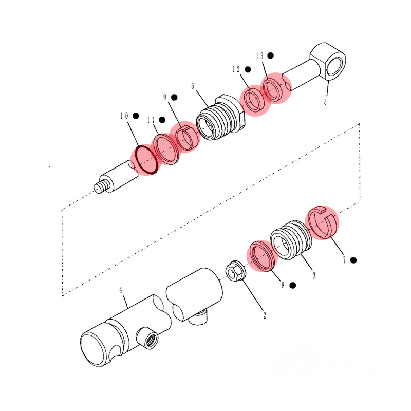 Lift Cylinder Seal Kit New Holland Case 18LA 260TLA 270L L360 L360A LX118 LX360 gallery