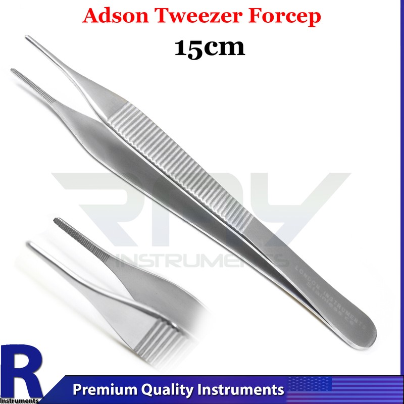 Dental Adson 15cm Serrated Tip Surgical Tweezer Dressing Tissue Forceps