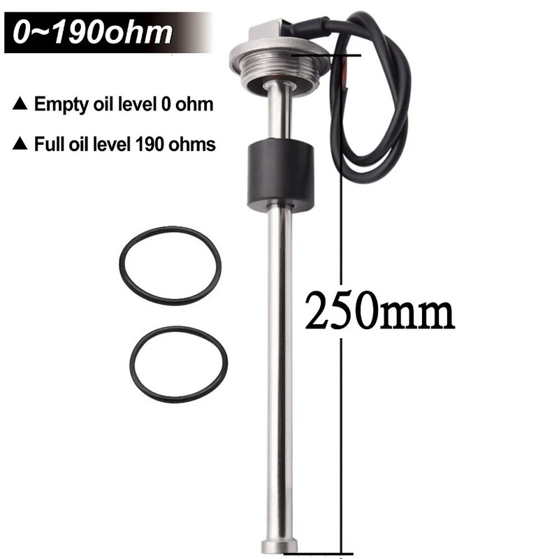 52mm Car Boat Fuel Level Gauge with Alarm or 0-190ohm 240-33ohm FuelLevel Sensor gallery