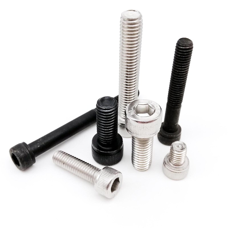 1/50x M3 M4 M5 M6 M8 Hex Hexagon Socket Cap Allen Head Screw Bolt Length 4-100mm