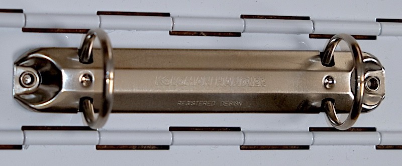 Lot of Five 2-Ring Metal Binders--Interesting Industrial Modern Design gallery