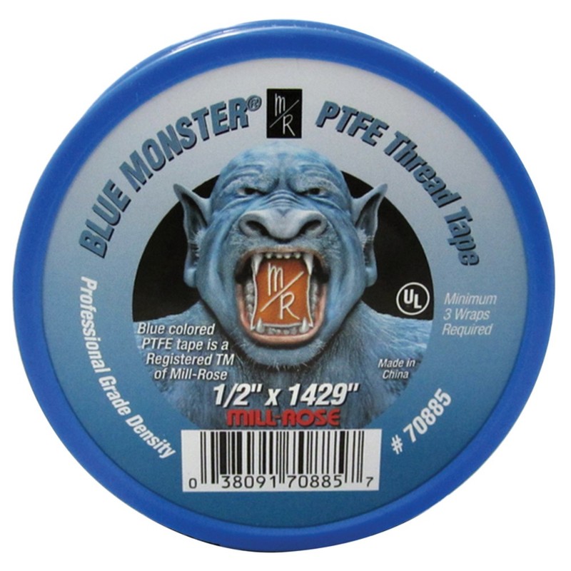 Mill Rose 70885 Blue Monster PTFE Thread Seal Tape 1429 L x 1/2 W in.