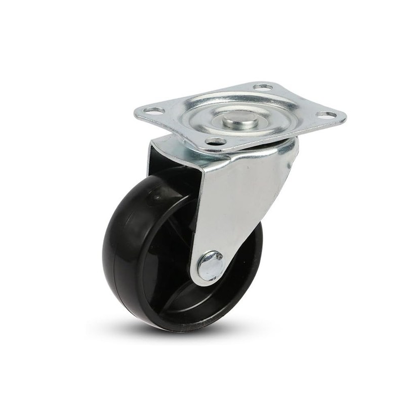 Set of 4 Swivel Caster Wheels with Top Plate and Bearing Heavy Duty for