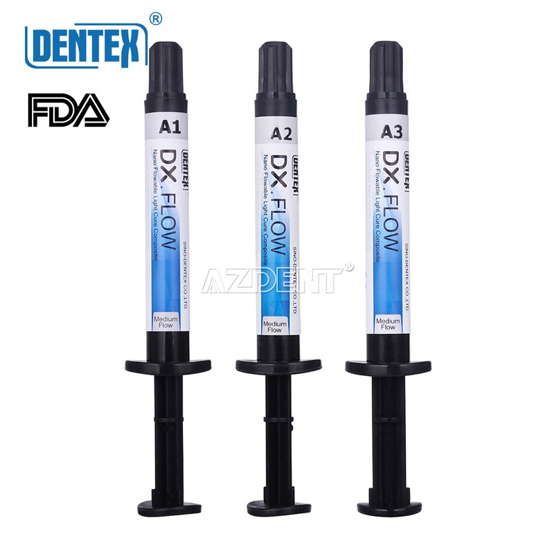 Dentex Dental Flowable Light Cure Composite Resin Medium Flow / 1S Curing Light gallery