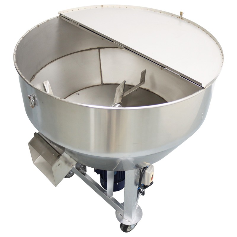 Mixer Equipment: 220V Stainless Steel Feed Mixer Granular Plastic Mixer 330LBS