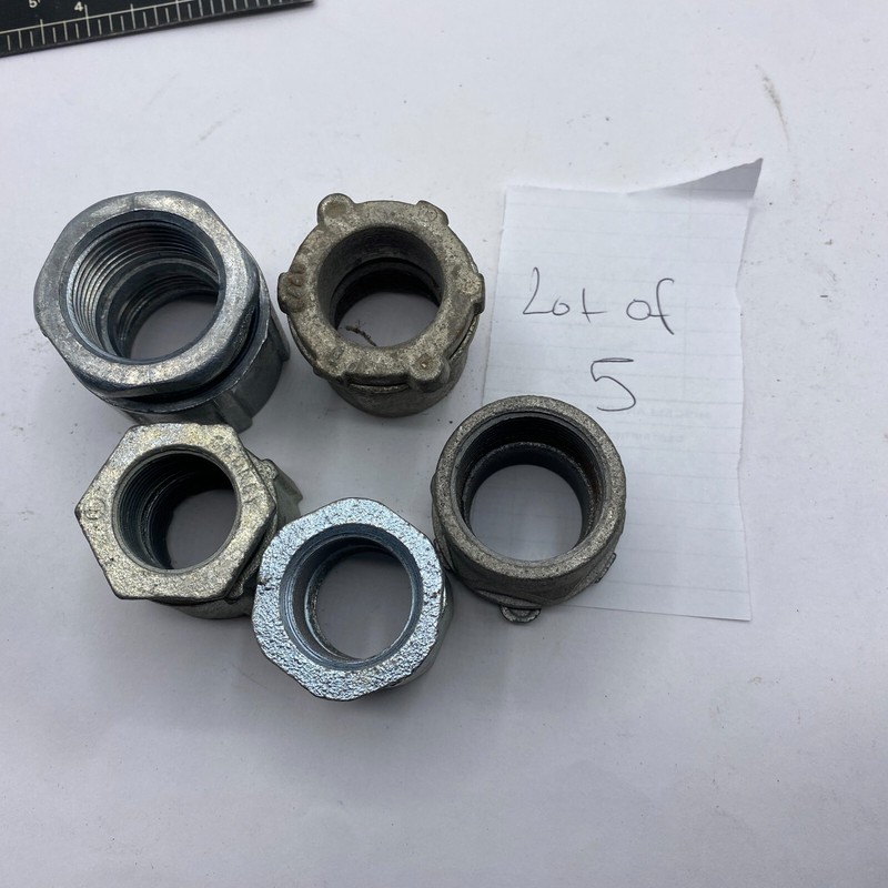 Various Size Conduit Couplings LOT OF 5 🔔 gallery