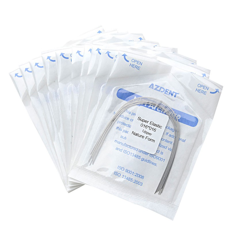 AZDENT Dental Orthodontic Super Elastic Niti Arch Wire Rectangular Natural Form gallery
