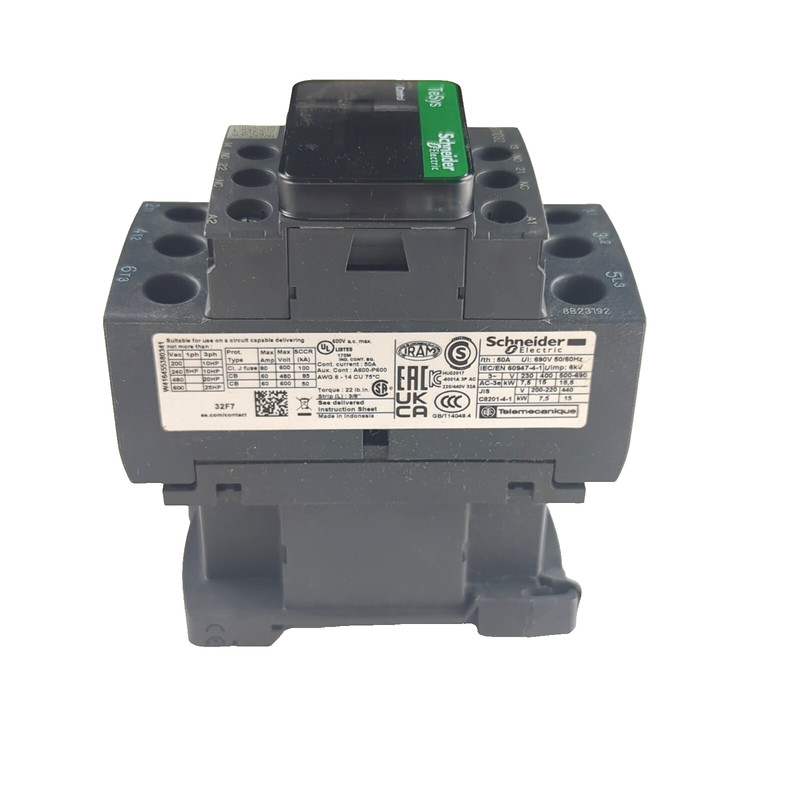 Schneider LC1D32F7 TeSys D IEC Contactor LC1D32 - 110V AC Coil, 32A, 3P, 50/60Hz gallery