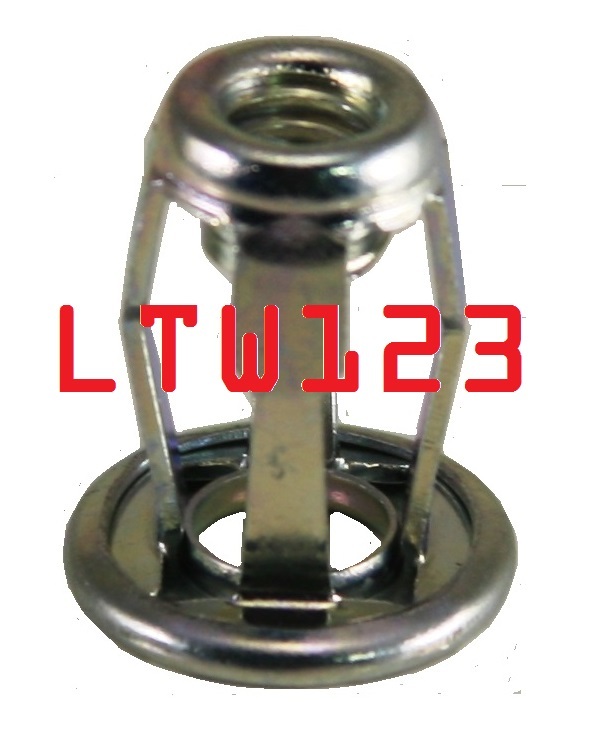 (5 Pcs) Steel Jack Nut Zinc – 1/4-20×0.76″