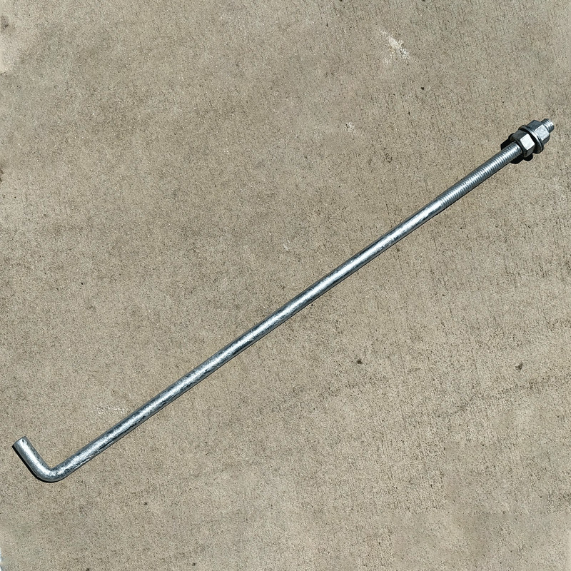Sandbaggy 5/8" x 24" Threaded Concrete Anchor L-Bolts - Hot Dipped Galvanized gallery
