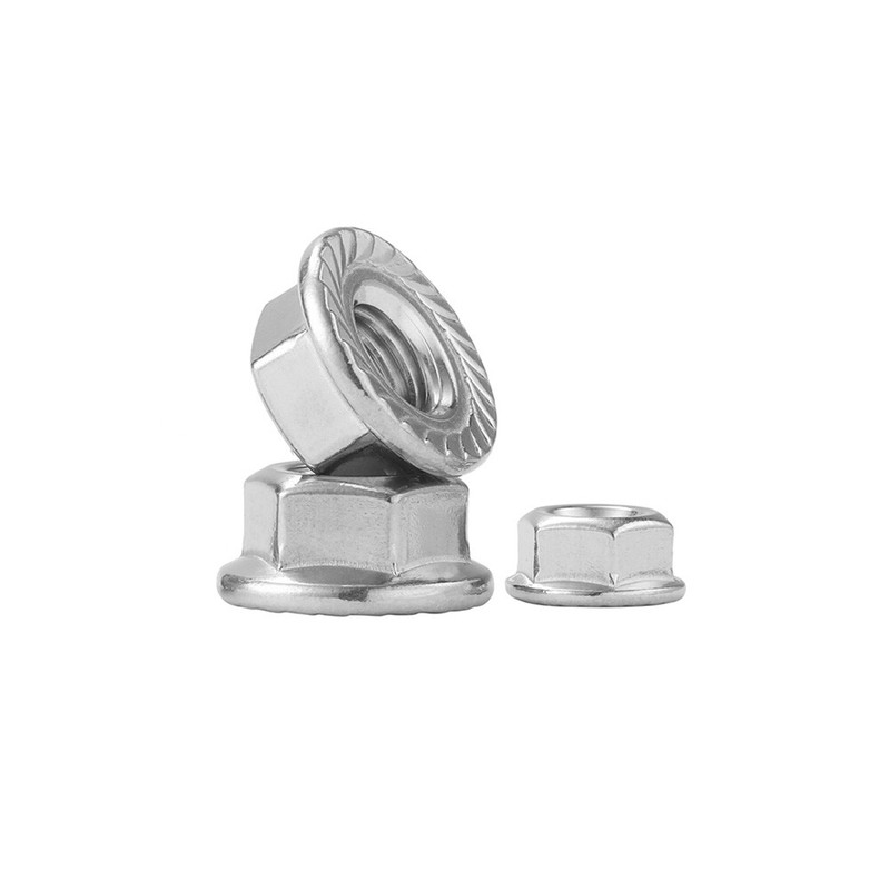 Serrated Flange Nuts 316/304/201 Stainless Steel Nut M2.5 M3 M4 M5-M20 Metric gallery