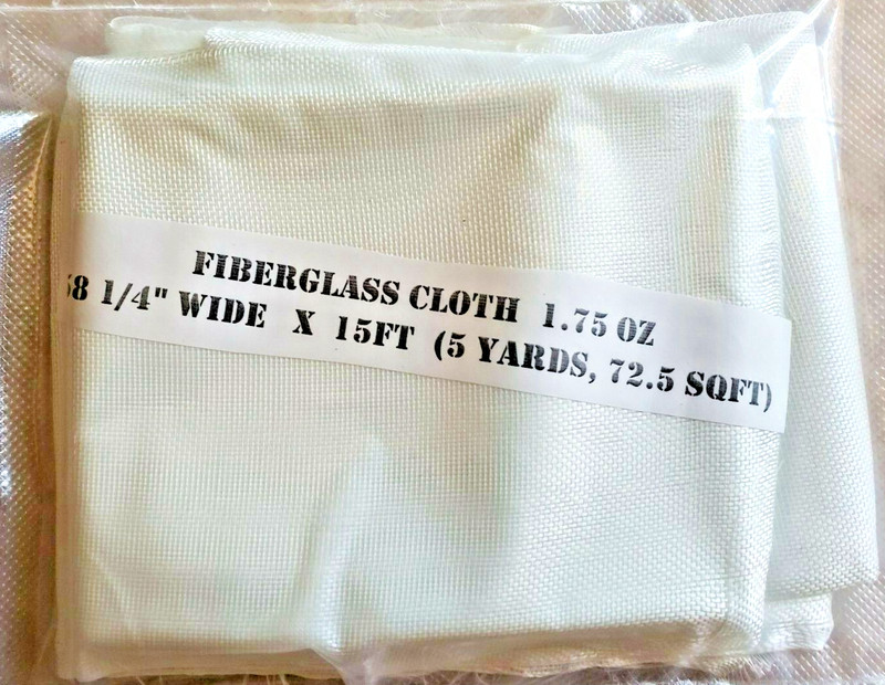 Fiberglass Cloth Fabric 58 1/4″ Wide x 15ft (5 Yards, 72.5 sqft)