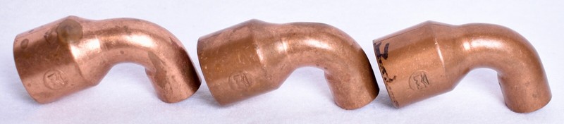 3 Count Copper 1″ X 1/2″ 90° Reducing Elbows C X C