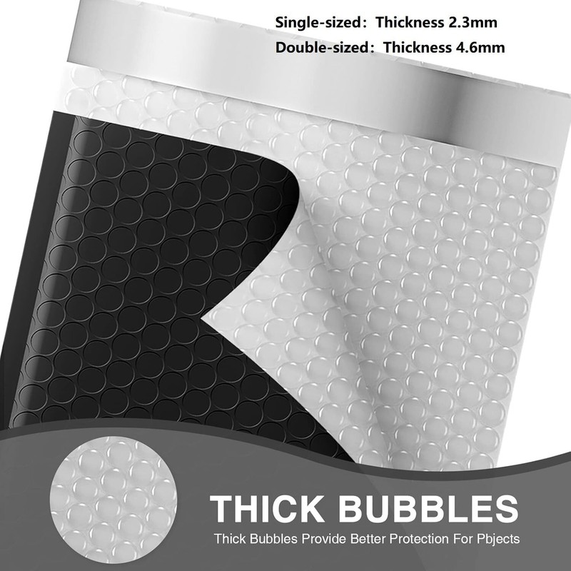 500Pack Poly Bubble Mailers Padded Envelope Bubble Envelopes 6x10" 6x9" #0 Black gallery