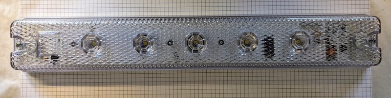 ALLEN BRADLEY PN-10248 CAT 855L-NX4 PANEL LIGHT BAR INDUSTRIAL 90V-250V AC/DC