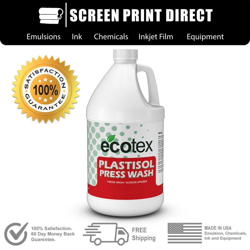 Ecotex® Plastisol Ink Cleaner – On Press Screen Opener / Ink Degradent