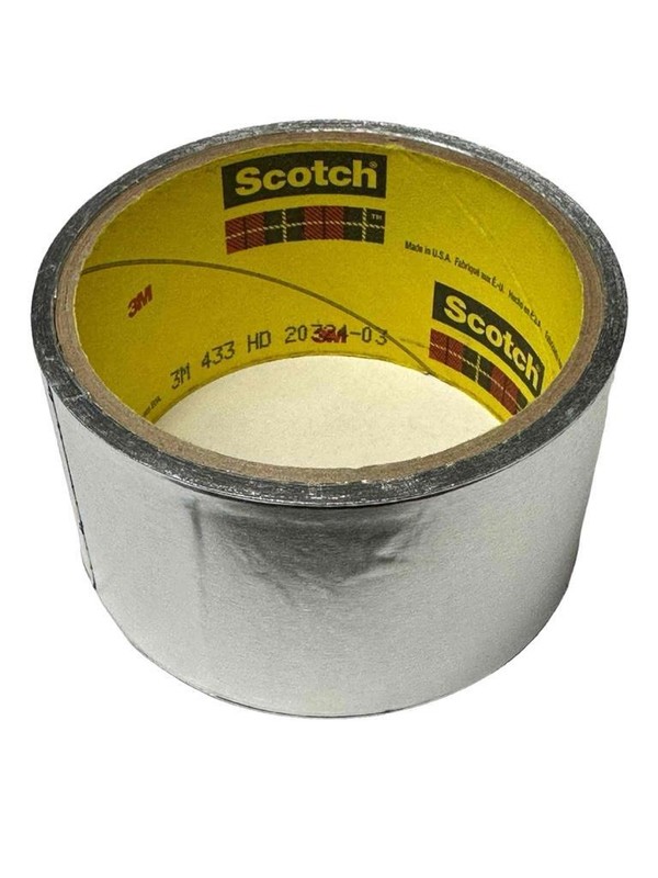 NEW 1 Roll 3M 433 High Temperature Aluminum Foil Tape 50.8mm x 9.1m (2″ x 10yd)