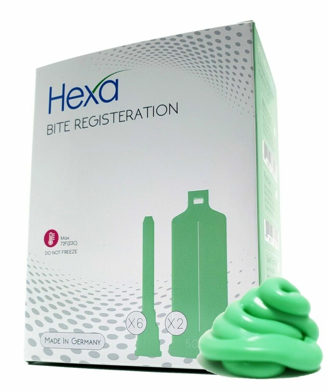 HEXA Bite Registration Material Fast set 4 x 50ML Cartridges + 8 Tips gallery