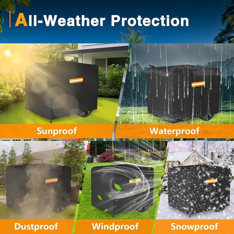 Generator Cover for Most Generators 5000-10000 Watt 32’’L x 24’’W x 24’’H gallery