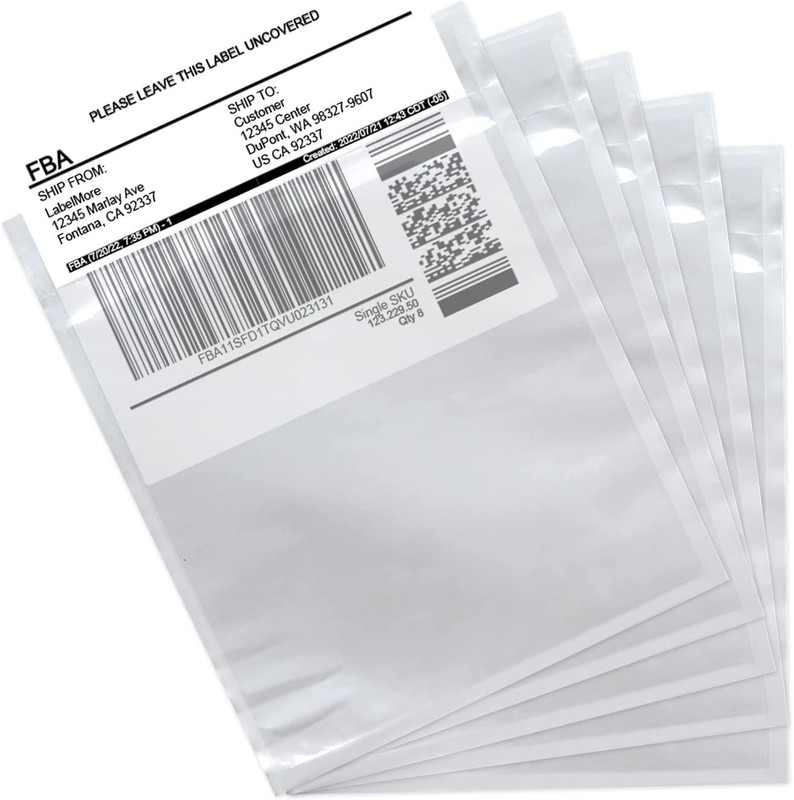 4.5» x 5.5» 100 Packs Packing List Envelopes Shipping Label Sleeves Shippin…
