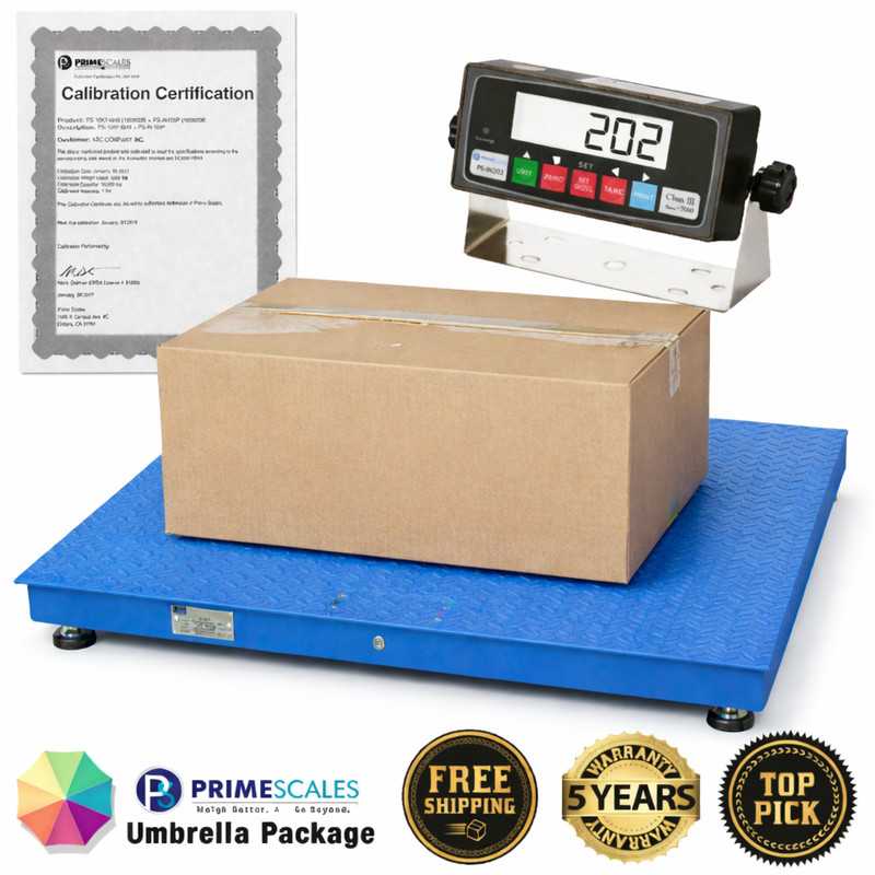 New Prime Scales 10000lb Pallet Scale /Floor Scale w/ Indicator 48x48" Cal-Cert gallery