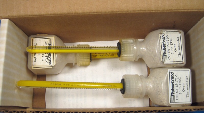 FISHERBRAND OVEN THERMOMETERS 20-130’C X3 NEW OLD STOCK FREE SHIPPING