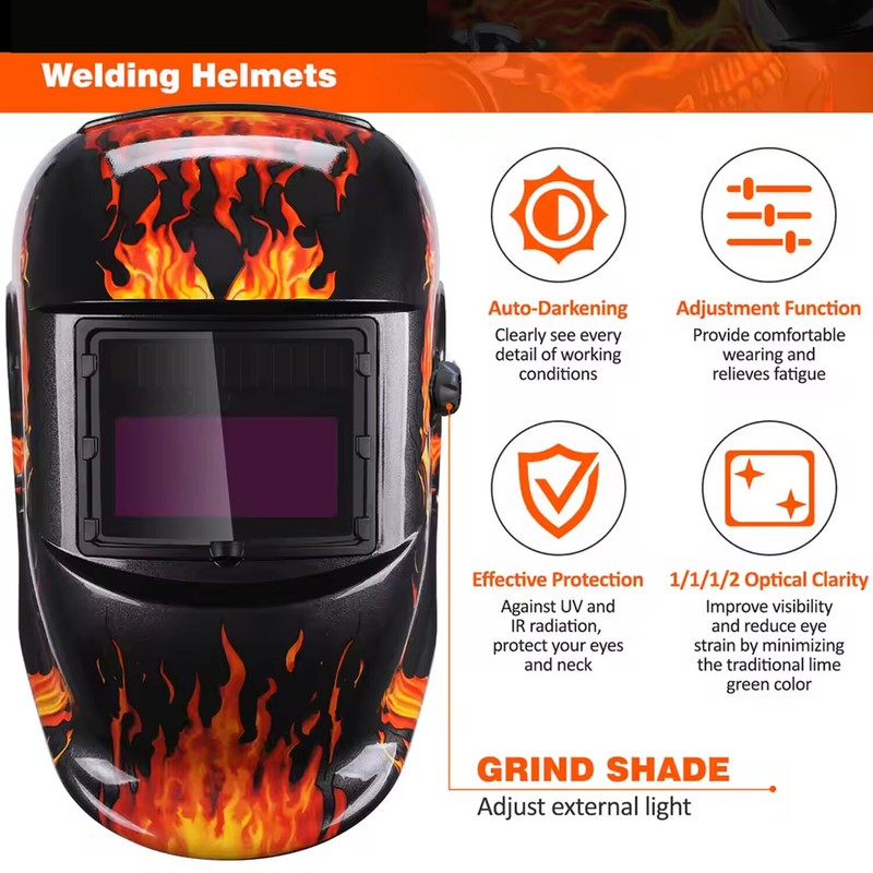 True Color Solar Powered Auto Darkening Welding Hood Helmet for TIG MIG ARC gallery