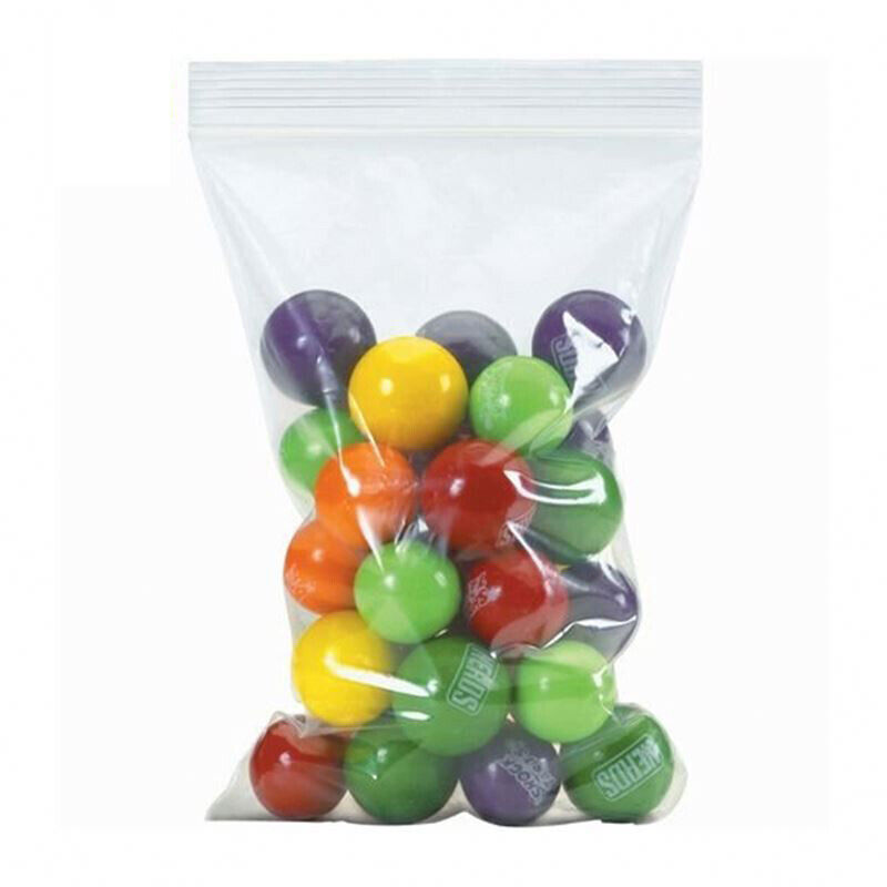 Clear Reclosable Seal Bag Plastic Poly Zipper Bags Zipper W/Hang Hole 2Mil gallery