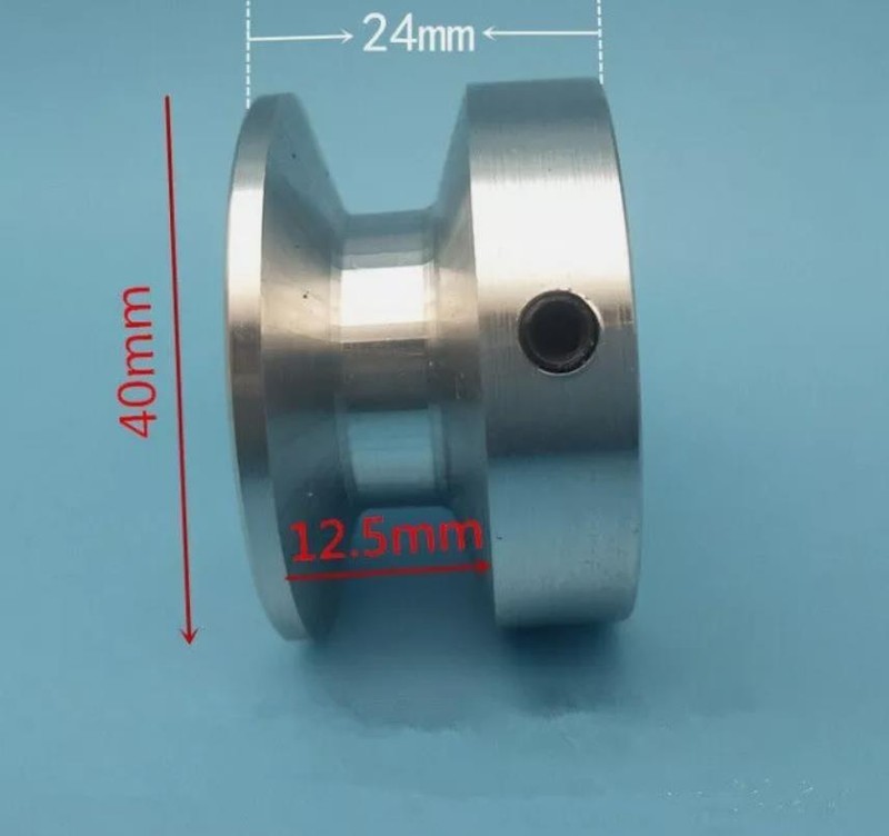 1pc 40mm-60mm Diameyer V-Groove Step Pulley For 12.5mm V Rubber Belt
