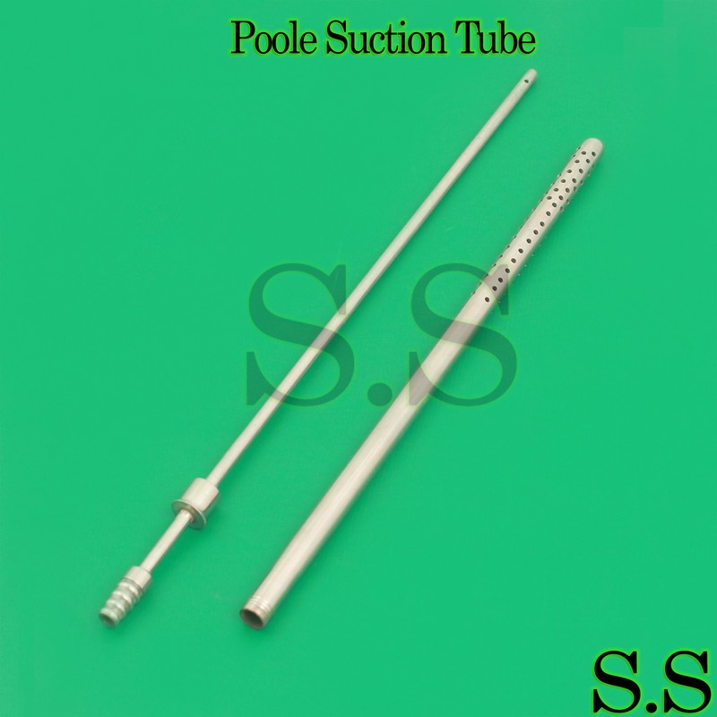 Medical Surgical Poole Straight Suction Tube 9.25″ Width 10mm Pro Instruments