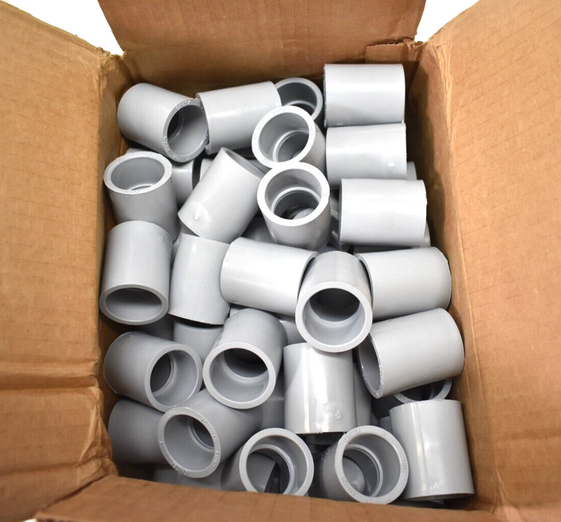 Lot of 70 Cantex PVC Electrical Conduit Couplings 1″ Gray 6141625 E940F