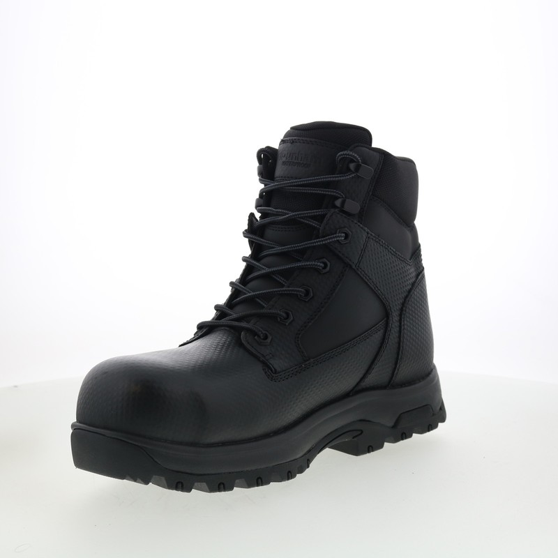 Dunham 8000 Works WP Safety 6" Plain Toe Boot Mens Black Work Boots gallery