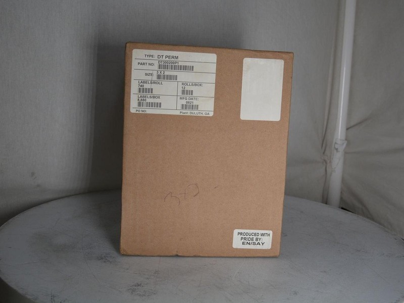 NEW OPEN BOX Generic DT300200P1 3×2 DT Perm 12-Pack Label Rolls 8880 Count