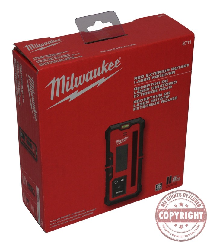 MILWAUKEE 3711 ROTARY LASER LEVEL DIGITAL RECEIVER, DETECTOR, SENSOR gallery