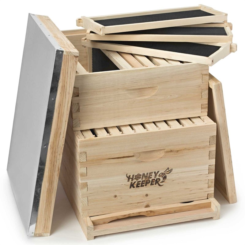 Beehive 20 Frame Complete Box Kit (10 Deep-10 Medium) Langstroth Beekeeping gallery