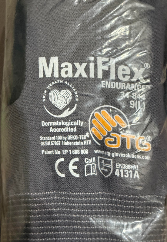(12pck) MaxiFlex Nitrile PIP Dotted Palm CoatPROTECTIVE WORK GLOVES 12- 34-844