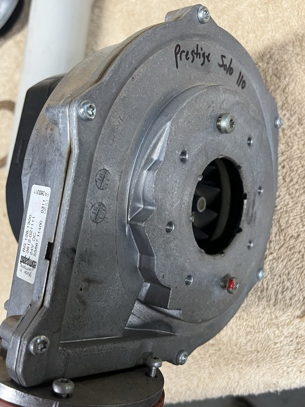 Triangle Tube Prestige Solo 110 Inducer Fan, used