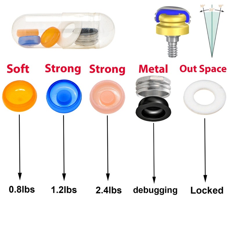 US Dental Overdenture Implant Strong Retention Caps For Locator Abutment Inserts gallery