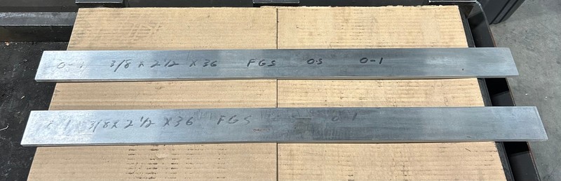 3/8 X 2-1/2 X 36" O-1 Flat Ground Stock OVERSIZE Tolerance gallery
