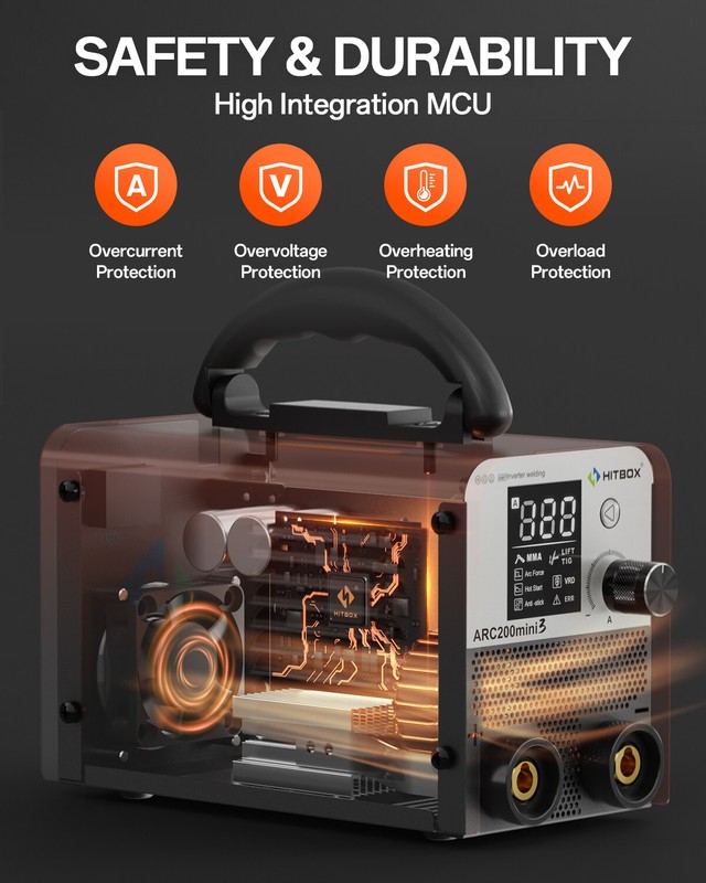 HITBOX 160A Portable MMA Lift TIG 2 IN 1 Welding Machine IGBT Inverter Welder gallery