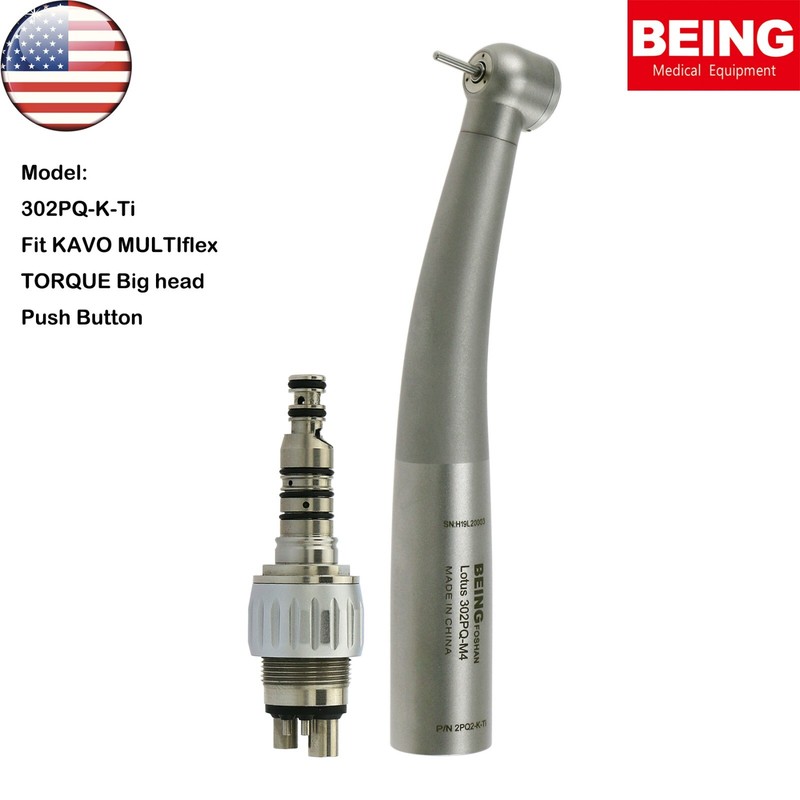 US BEING Dental High Speed Handpiece Fiber Optic LED fit KAVO Coupler 4/6 Holes gallery