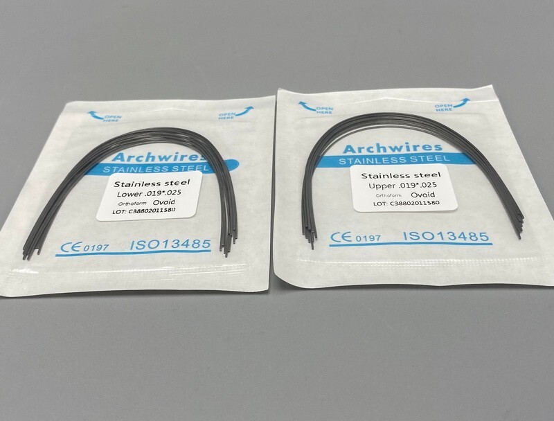 Dental Orthodontic Arch Wire NiTi Stainless Steel Ovoid/Natural Round Wires gallery