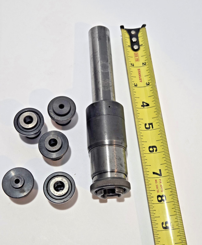 1″ DIA. SHANK BILZ #1 TENSION COMPRESSION TAPPER W/ 5 Bilz Tap Collets