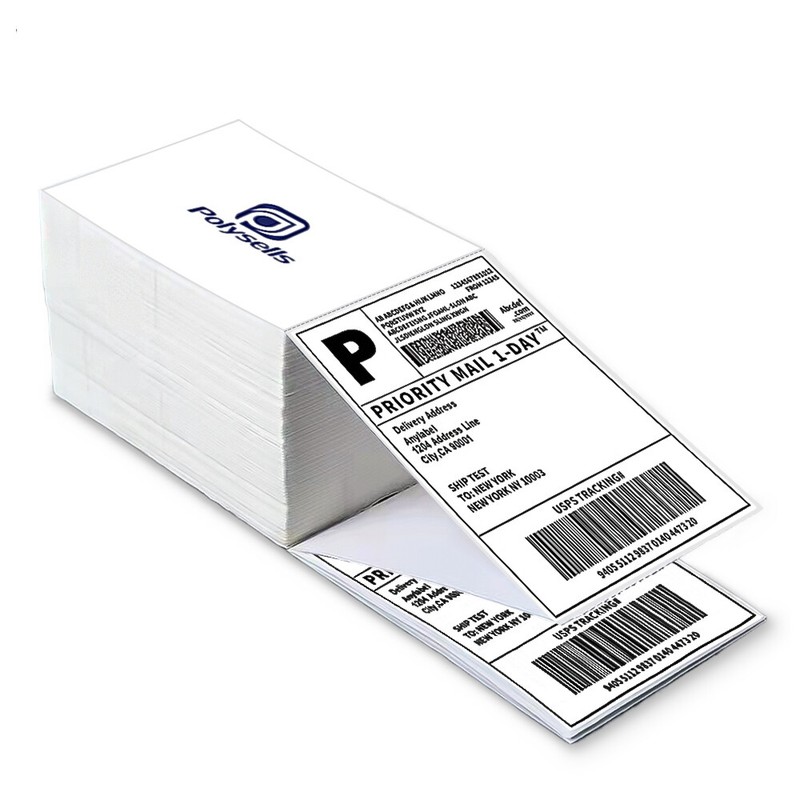4″x6″ Direct Thermal Shipping Labels for Zebra&Rollo Printers Fanfold and Rolls