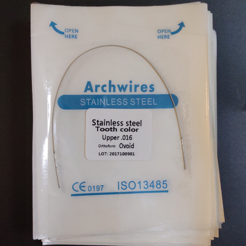 5XDental Ortho Super Elastic Niti /Stainless Steel Arch Wire Rectangular/Round