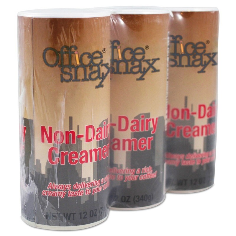 Office Snax 00020G Reclosable Powdered Non-Dairy Creamer (3/Pack) New
