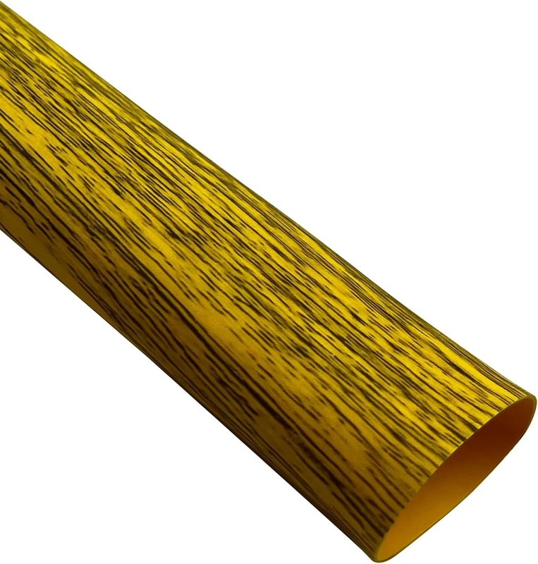 Wood Grain Heat Shrink Tubing Elm Pattern Non Slip Fishing Rod Grip Wrap