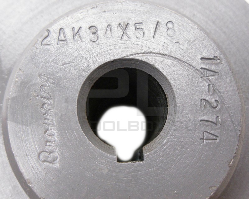 NEW BROWNING 2AK34X5/8 GROOVE SHEAVE 5/8" BORE 3-1/2" OD 1A-274 *READ* gallery