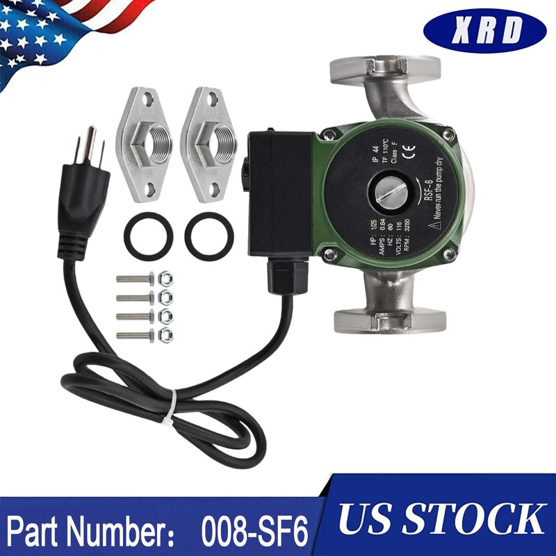 New Stainless Steel Circulator Pump 115V 1/25hp For Hardy Boiler Taco 008-SF6 US