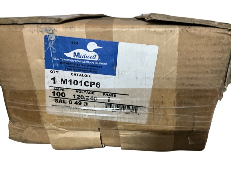 Midwest® GE M101CP6 Metered Ring Type Head Post, 120/240 VAC, 100 A, 1 ph gallery